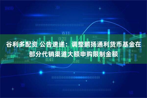 谷利多配资 公告速递：调整鹏扬通利货币基金在部分代销渠道大额申购限制金额